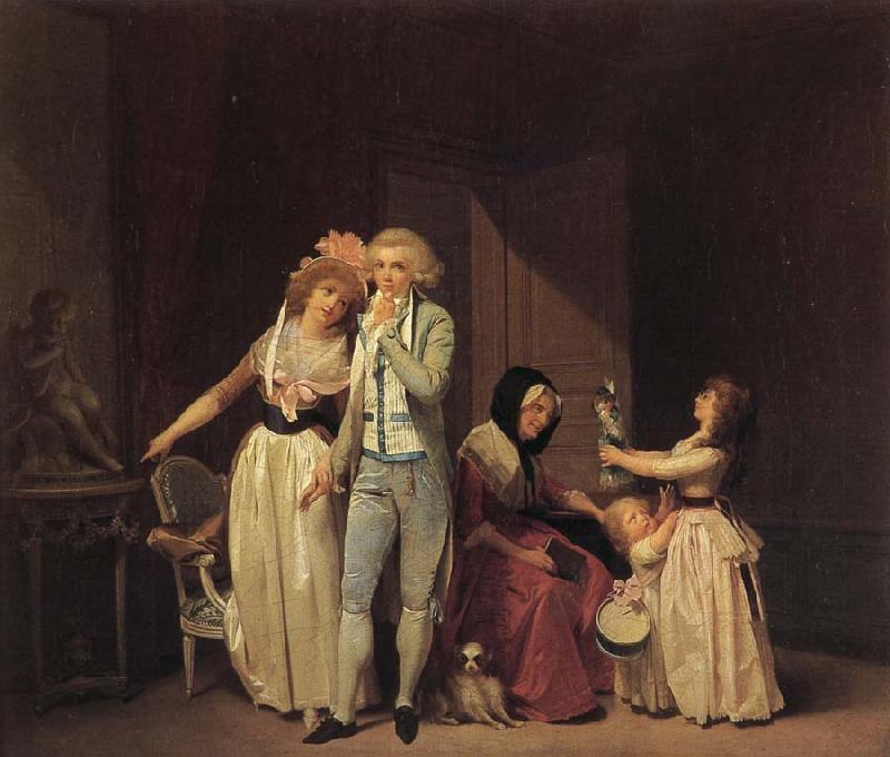Louis-Leopold Boilly Ce qui allume l'amour l'eteint ou le philosophe oil painting picture